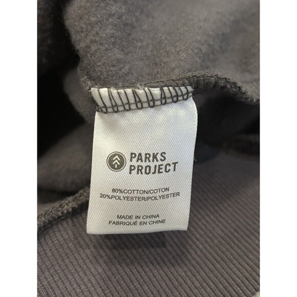 PARKS PROJECT National Parks Organic Crewneck Grey Crewneck Sweater XXL Outdoors - Picture 6 of 7